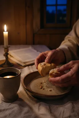 Maundy Thursday Communion Bread Breaking