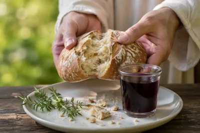 Maundy Thursday Communion Bread Breaking