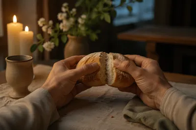 Maundy Thursday Communion Bread Breaking