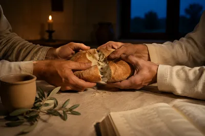 Maundy Thursday Communion Bread Breaking