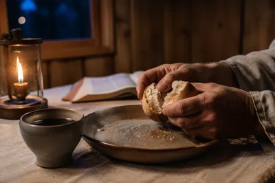 Maundy Thursday Communion Bread Breaking