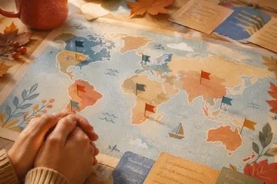 Missions Sunday Prayer Map With Flags