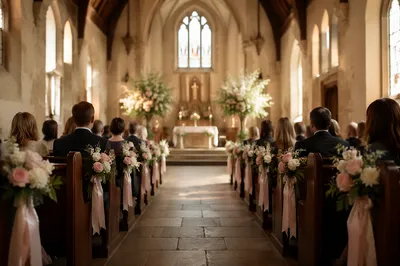 Mothers Day Church Aisle with Roses