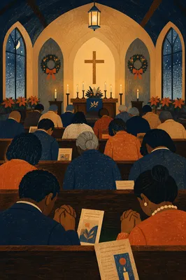 New Year Watchnight Prayer in Church