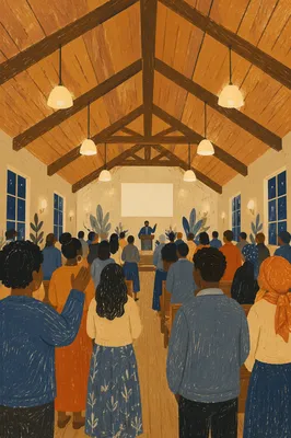 New Year Watchnight Prayer in Church