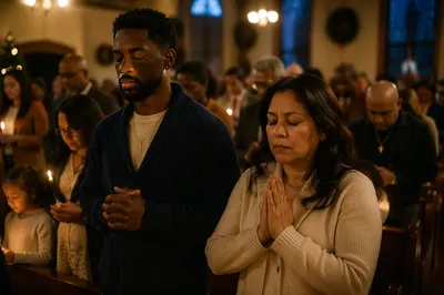 Midnight Prayer Service in Warm Church