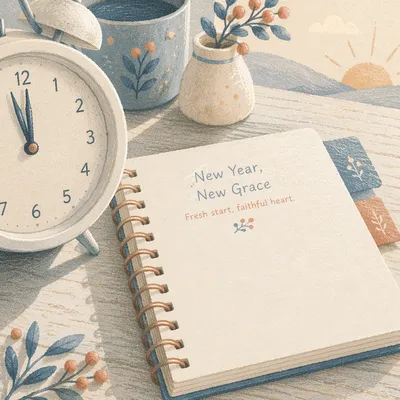 New Year Sunrise Planner and Alarm Clock