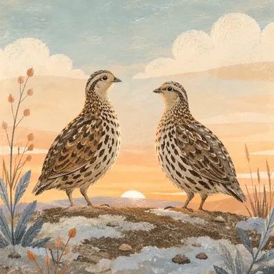 New Year Sunrise Birds of Renewal