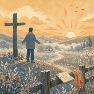 New Year Sunrise Prayer by Countryside Cross