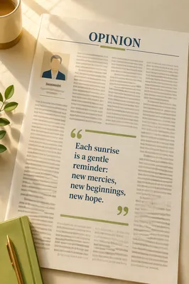 New Year Sunrise Editorial Fresh Start