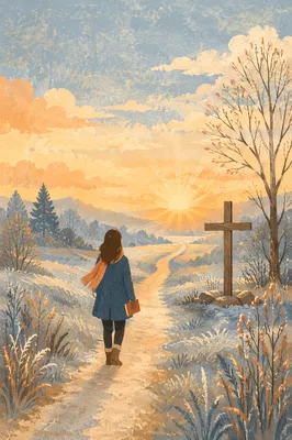 New Year Sunrise Path of Renewal