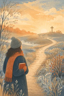 New Year Sunrise on a Hopeful Path