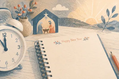 New Year Sunrise Planner and Alarm Clock