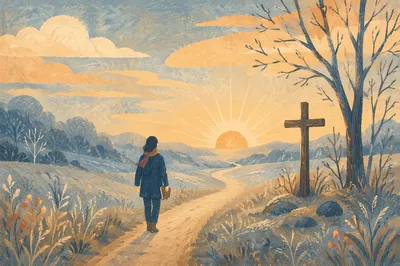 New Year Sunrise Path of Faith