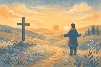 New Year Dawn Prayer by Countryside Cross