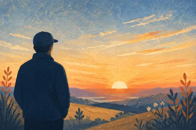 New Year Sunrise Fresh Start Silhouette