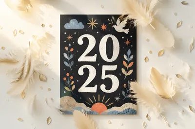 New Year Sunrise Fresh Start Flat Lay