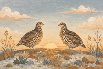 New Year Sunrise Birds of Renewal