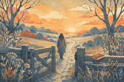 New Year Sunrise Path of Hope