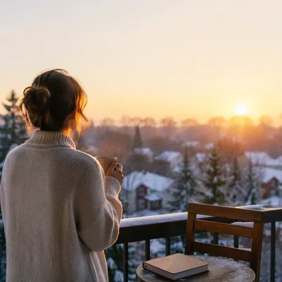 New Year Sunrise Fresh Start Reflection