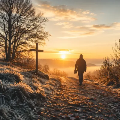 New Year Sunrise on Faithful Path