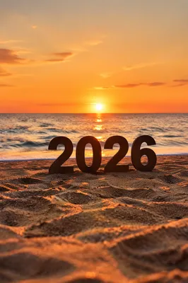 2026 New Year Sunrise on Peaceful Coast
