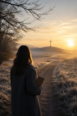 New Year Sunrise Path to the Cross