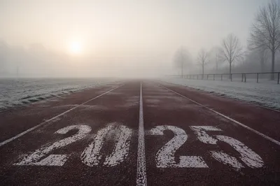 New Year Sunrise Running Track Fresh Start