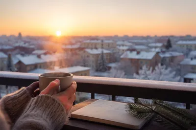 New Year Sunrise Balcony Fresh Start