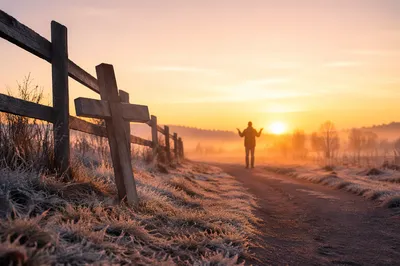 New Year Sunrise Prayer by Countryside Cross