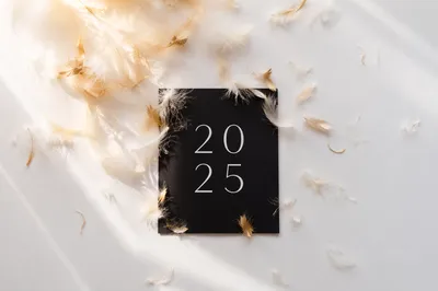 Minimal New Year Sunrise Fresh Start Flat Lay