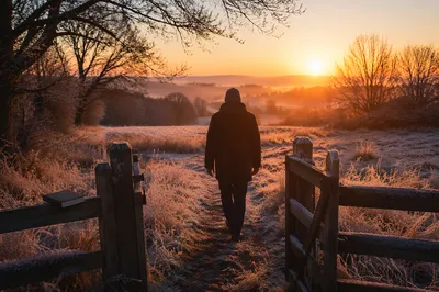 New Year Sunrise Path of Hope