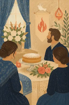 Pentecost Church Celebration Cake and Fellowship