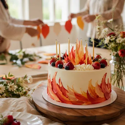 Pentecost Church Celebration Cake in Sunlight