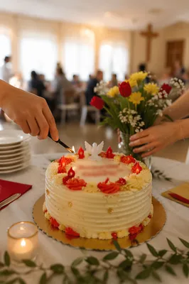 Pentecost Church Birthday Celebration Cake Table
