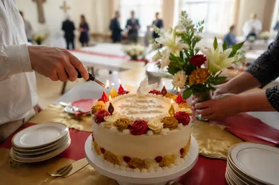 Pentecost Church Birthday Celebration Cake Table