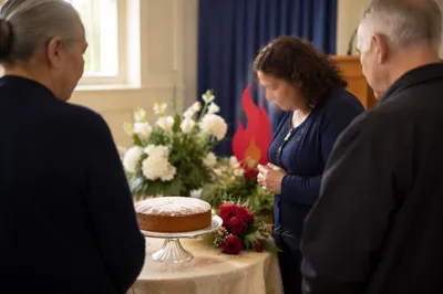 Pentecost Church Birthday Celebration Cake Table