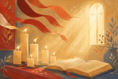 Pentecost Flames and Wind in Chapel