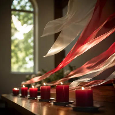 Pentecost Candles and Holy Spirit Wind