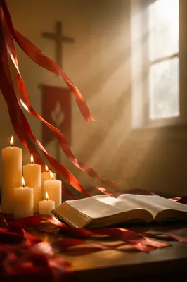 Pentecost Flames and Wind in Chapel