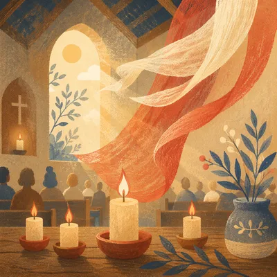 Pentecost Flames and Holy Spirit Breeze