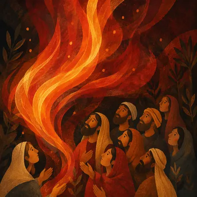 Pentecost Flame and Wind Light Ribbons