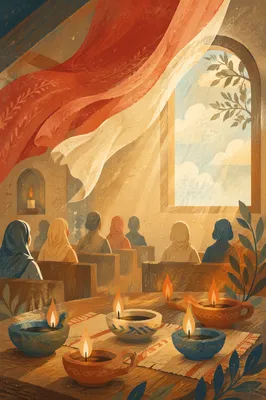Pentecost Flames and Wind in Chapel