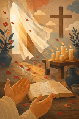 Pentecost Breeze in a Wooden Chapel