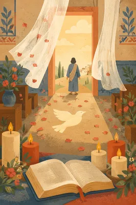 Pentecost Flames and Wind in Chapel