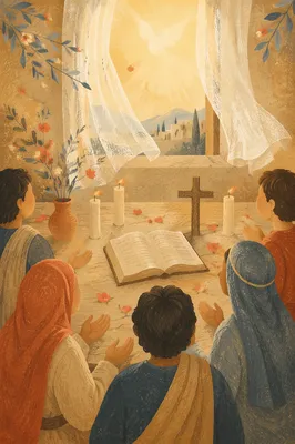 Pentecost Morning Prayer in Wooden Chapel