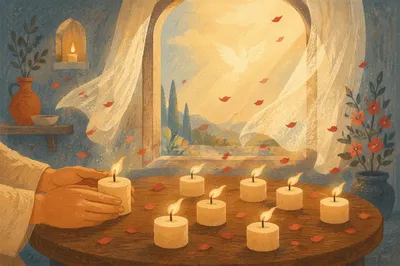 Pentecost Flames and Wind in Chapel