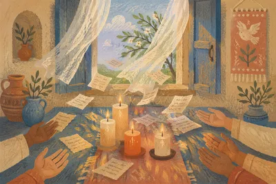 Pentecost Wind and Flames in Chapel