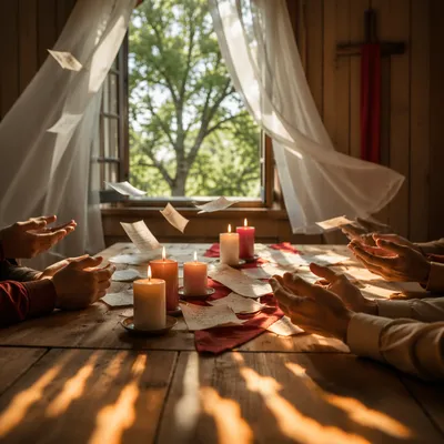 Pentecost Prayer with Wind and Candlelight