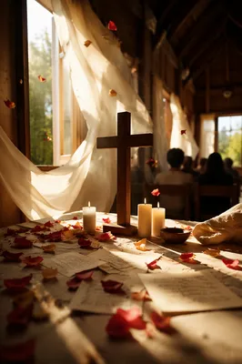 Pentecost Breeze in a Wooden Chapel